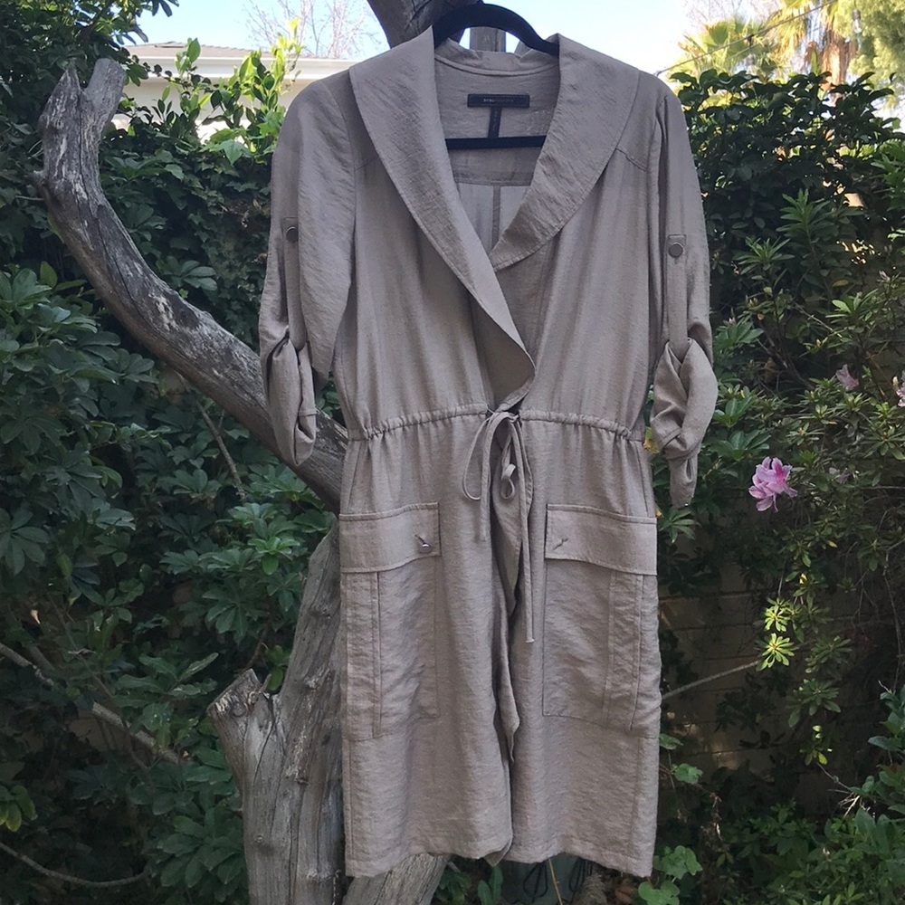 BCBG taupe dress xs